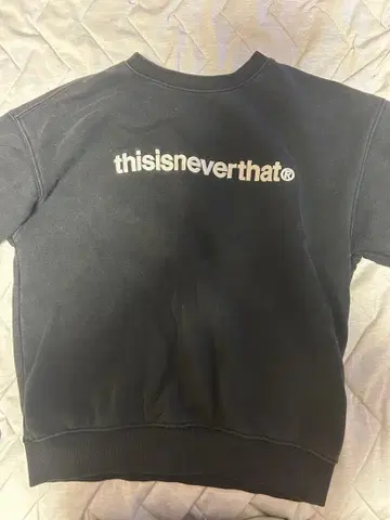 thisisneverthat 크루넥 맨투맨 블랙 S