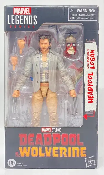 HASBRO (액션 피규어) 데드풀 & 울버린 헤드풀 위드 로건 6인치