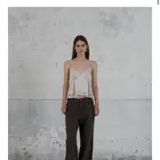 foeto포에토 Dew trim satin cami top | 민소매 티셔츠 | 번개장터 