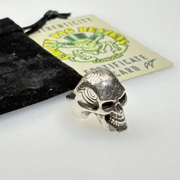 CRAZY PIG Engraved Skull 잉그레이브드 스컬 반지