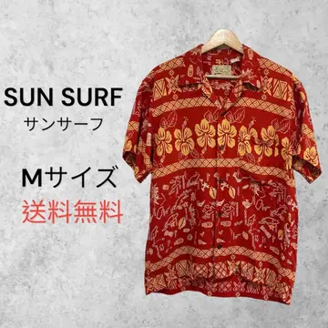 초기 MS 품번 MS-650 SUNSURF 레이온 하와이안 셔츠 M