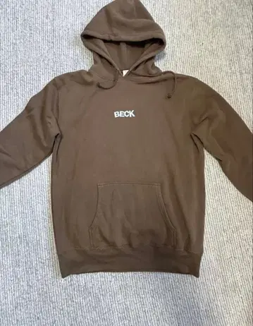 BECK 후드티 브라운 자수 로고
