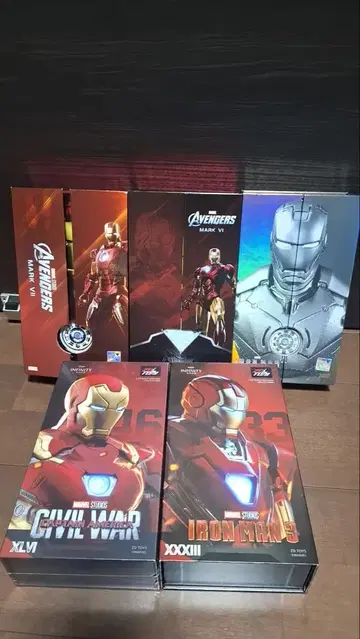 ZD Toys 아이언맨 피규어 5체 세트