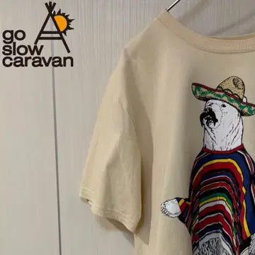 GO SLOW CARAVAN 티셔츠 베이지