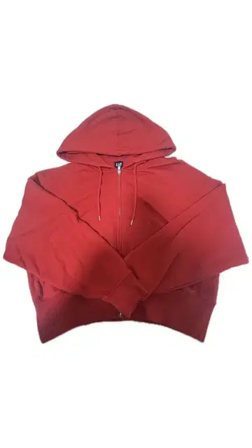 GAP SPORT 크롭 집업 후드티 레드 M