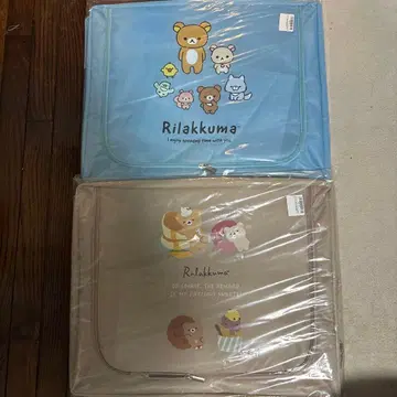 리락쿠마 클리어 창문 포함 얇은 타입 수납 박스 전 2종 세트