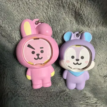 COOKY MANG BT21 사진 프레임 마스코트 캡슐 토이 2점