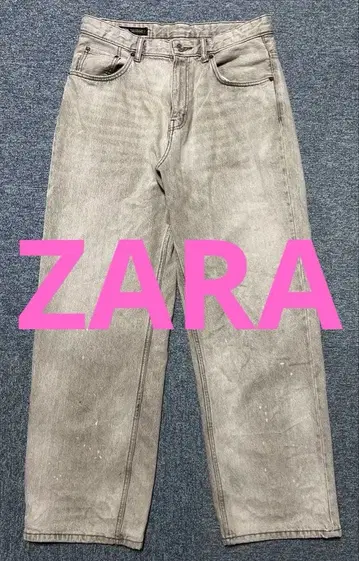 ZARA 데님 그레이 32 와이드 데님