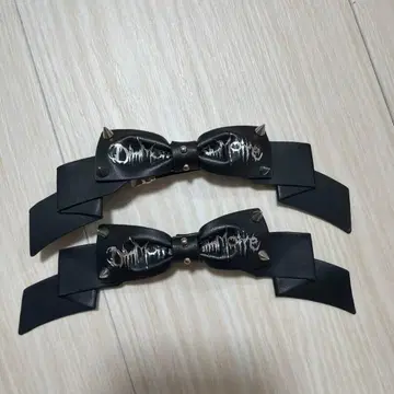 DimMoire 가죽 헤어 리본 헤어 클립