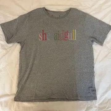 shesaidgull 반팔 T셔츠 그레이