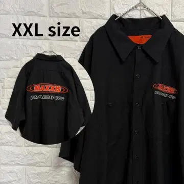 RED KAP MAXXIS RACING 워크 셔츠 반팔 자수 레이싱