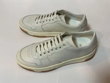 미사용 새상품 HUGO BOSS 휴고보스 가죽 스니커즈 25cm 화이트