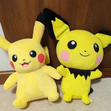 포켓몬 피카츄 피츄 봉제 인형 2체 세트