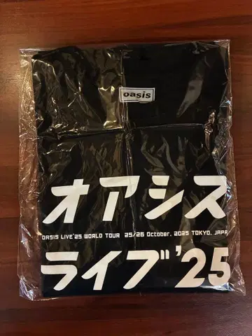 [일본 한정판] Oasis Live '25 도쿄돔 카타카나 T셔츠 L
