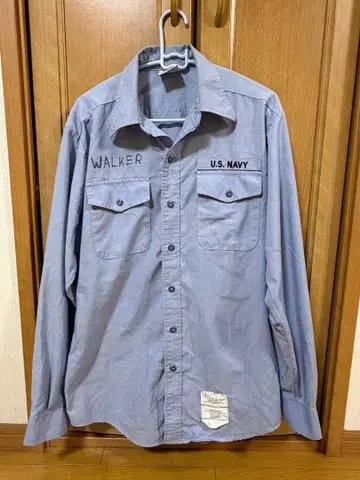 U.S. NAVY 밀리터리 셔츠 샴브레이