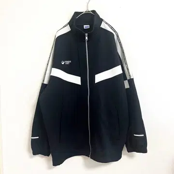 LICENSEE by ASICS 블랙 저지 트랙 자켓 S