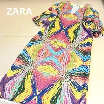 ZARA 멀티 컬러 썸머 드레스 원피스 빅 실루엣