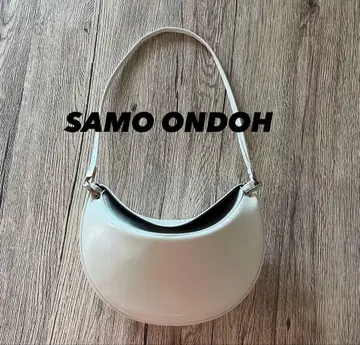 SAMO ONDOH 핸드백 초승달형 화이트