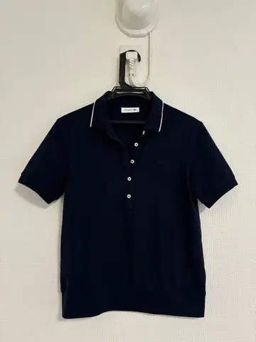 LACOSTE 반팔 피케 셔츠 네이비