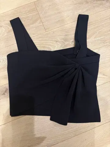 O0u 오베르쥬 리본 뷔스티에 네이비