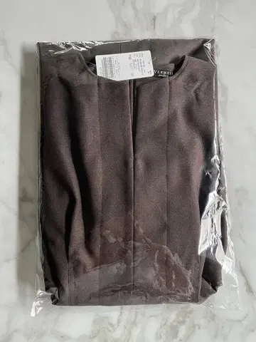 새상품 FLAXASA jewel ox 허리 쉐이프 원피스 브라운 38
