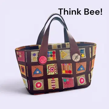 Think Bee! 싱크비 패치워크 멀티 컬러 핸드백