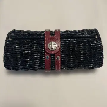 Kate Spade Wicker Clutch Bag Black