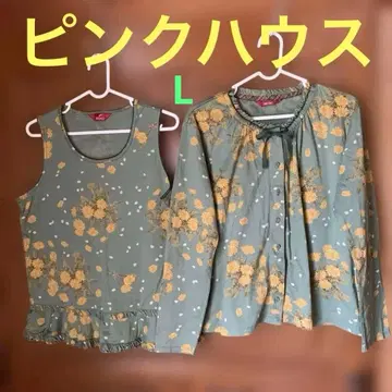 [ 핑크하우스 ] 꽃무늬 앙상블 세트 L 사이즈
