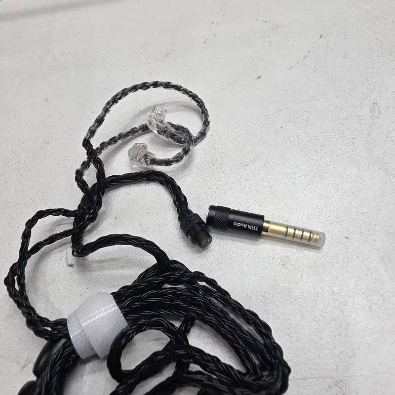 새상품 TRN t2 pro Audio 이어폰 케이블 2핀 블랙