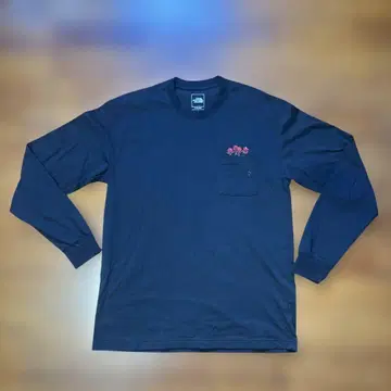 THE NORTH FACE 긴팔 티셔츠 포켓 꽃무늬 자수