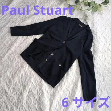 [ Paul Stuart ] 니트 자켓 6 사이즈 네이비 골드 버튼