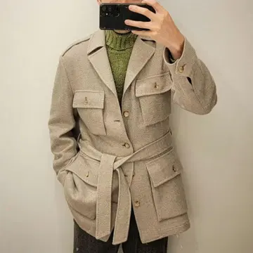 Stile Latino 스틸레 라티노 사파리 자켓 캐시미어