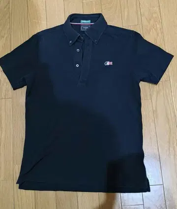 LACOSTE 피케 셔츠 블랙 트리콜로르 사이즈 3 일본제