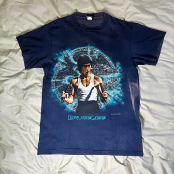 90s Bruce Lee 블루스 리 셔츠