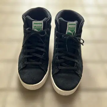 PUMA SUEDE MID 블랙 스니커즈