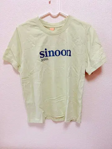 [ sinoon ] 로고 T셔츠 라이트 그린 [ 한국 정품 ]