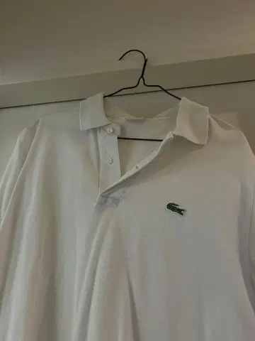 LACOSTE 라코스테 반팔 피케 셔츠 화이트