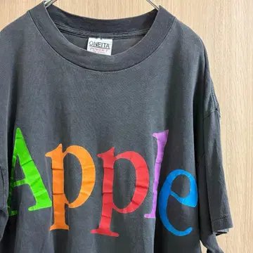 [ 귀 페이드 ] 90s Apple 로고T USA제 ONEITA XL