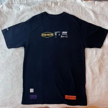 HERON PRESTON MELTED 티셔츠 블랙