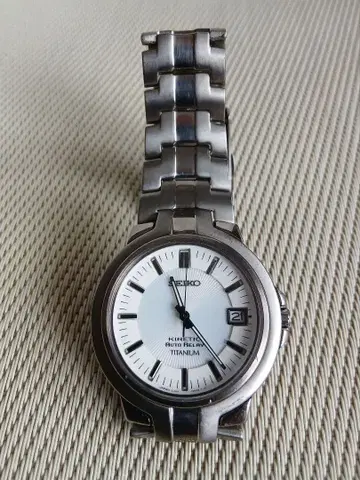 SEIKO 키네틱 Auto Relay 티타늄 손목시계 [ 작동품 ]
