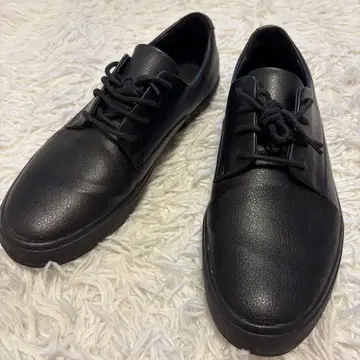 무인양품 피로를 덜어주는 가죽 자투리 재활용 플레인 블랙 26.5cm