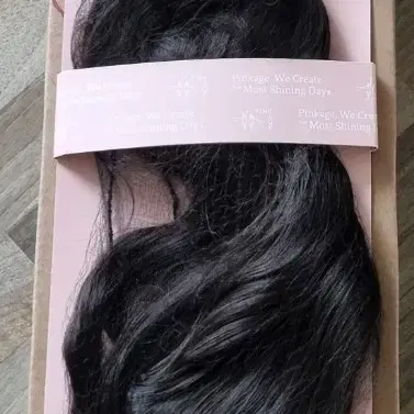 (미착용) 핑크에이지 반가발 엘라라 다크 브라운 컬러 판매합니다