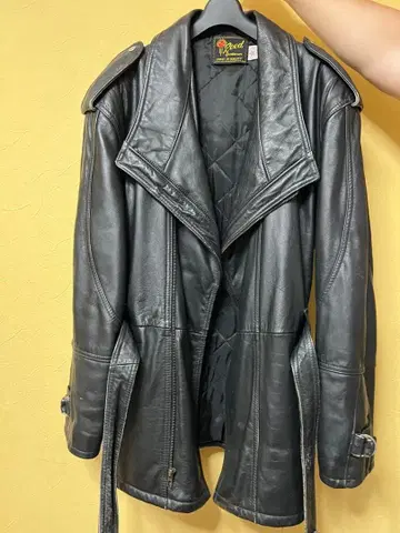 Reed Sportswear 가죽 코트 블랙
