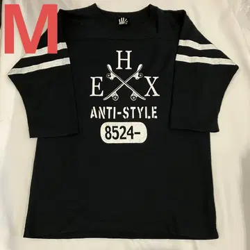 HEX ANTISTYLE 7부 긴팔티 블랙 M