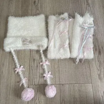 디즈니 아리스토캣 마리 팬캡 레그 워머 고양이 귀 모자