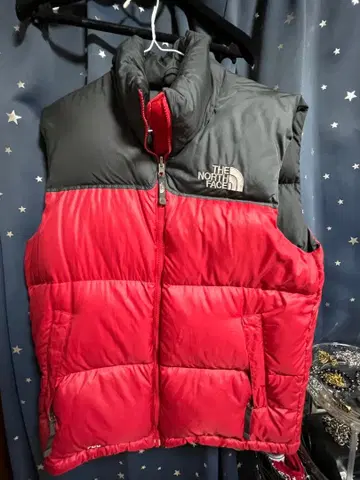 THE NORTH FACE 700필 다운 베스트 레드