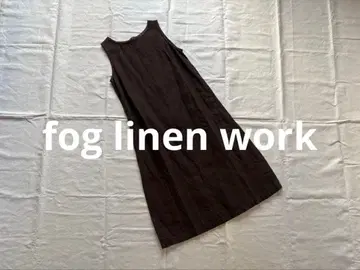 포그린워크 리투아니아 린넨 브라운 원피스 foglinenwork