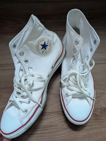 Converse 하이컷 스니커즈 화이트 29.0