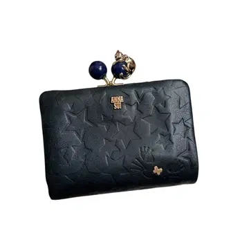 ANNA SUI 안나수이 플레이잉 캣 접이식 지갑 가마구치