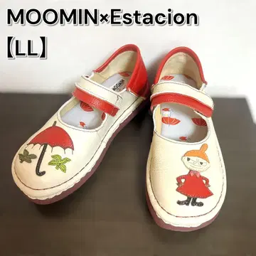 무민 x 에스타시온 LL 리틀미이 천연 가죽 신발